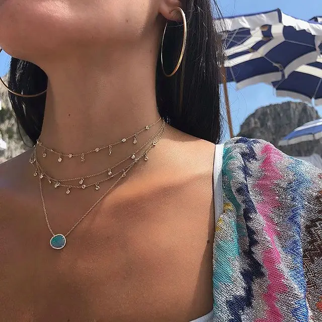 2019 New fashion fine 925 sterling silver bezel cz round charm choker tassel chain elegant wedding gifts women pendant necklaces
2019 New fashion fine 925 sterling silver bezel cz round charm choker tassel chain elegant wedding gifts women pendant necklaces