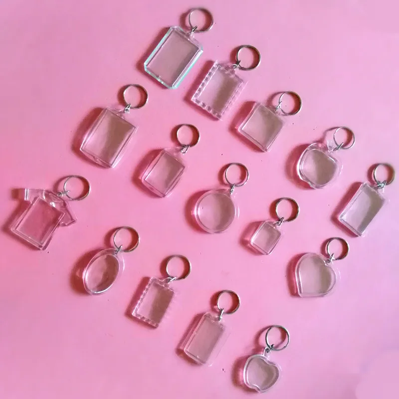 50Pcs/lot Rectangle/Heart/Round Styles Transparent Blank Acrylic Insert Photo Picture Frame Keyring Keychain DIY Split Ring Gift
50Pcs/lot Rectangle/Heart/Round Styles Transparent Blank Acrylic Insert Photo Picture Frame Keyring Keychain DIY Split Ring Gift
