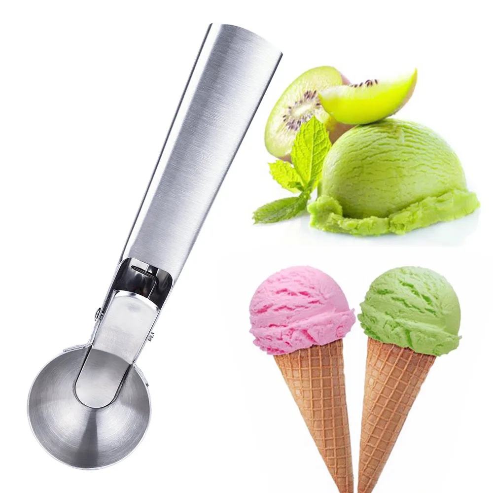 1Pcs Dessert Tools Kitchen Ice Cream Mash Potato Scoop Stainless Steel Spoon with Trigger for Cookies Fruit Kitchen Accessories
1Pcs Dessert Tools Kitchen Ice Cream Mash Potato Scoop Stainless Steel Spoon with Trigger for Cookies Fruit Kitchen Accessories