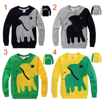Spring Autumn Kids Baby Boys Long Sleeve T-Shirts Girls Tops Children Clothes Tee Animal Elephant Pattern Sweater Ages 2-8 Years
Spring Autumn Kids Baby Boys Long Sleeve T-Shirts Girls Tops Children Clothes Tee Animal Elephant Pattern Sweater Ages 2-8 Years