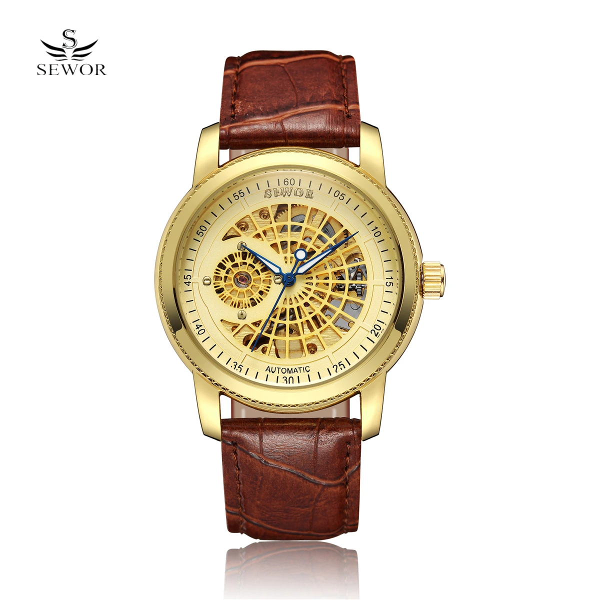 SEWOR Hollow Engraving Skeleton Casual Designer Black Golden Case Gear Bezel Watches Men Luxury Brand Automatic Watches
SEWOR Hollow Engraving Skeleton Casual Designer Black Golden Case Gear Bezel Watches Men Luxury Brand Automatic Watches