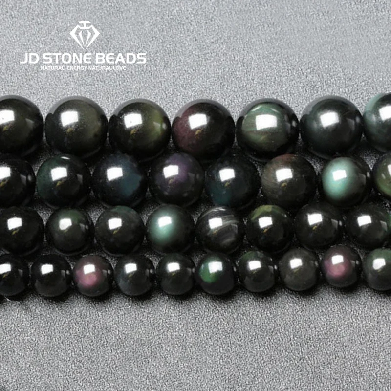 Natural Black Rainbow Obsidian Ice Black Loose Beads 4 6 8 10 12 14 MM Fit Diy Charm Bracelet Beads For Jewelry Making Accessory
Natural Black Rainbow Obsidian Ice Black Loose Beads 4 6 8 10 12 14 MM Fit Diy Charm Bracelet Beads For Jewelry Making Accessory