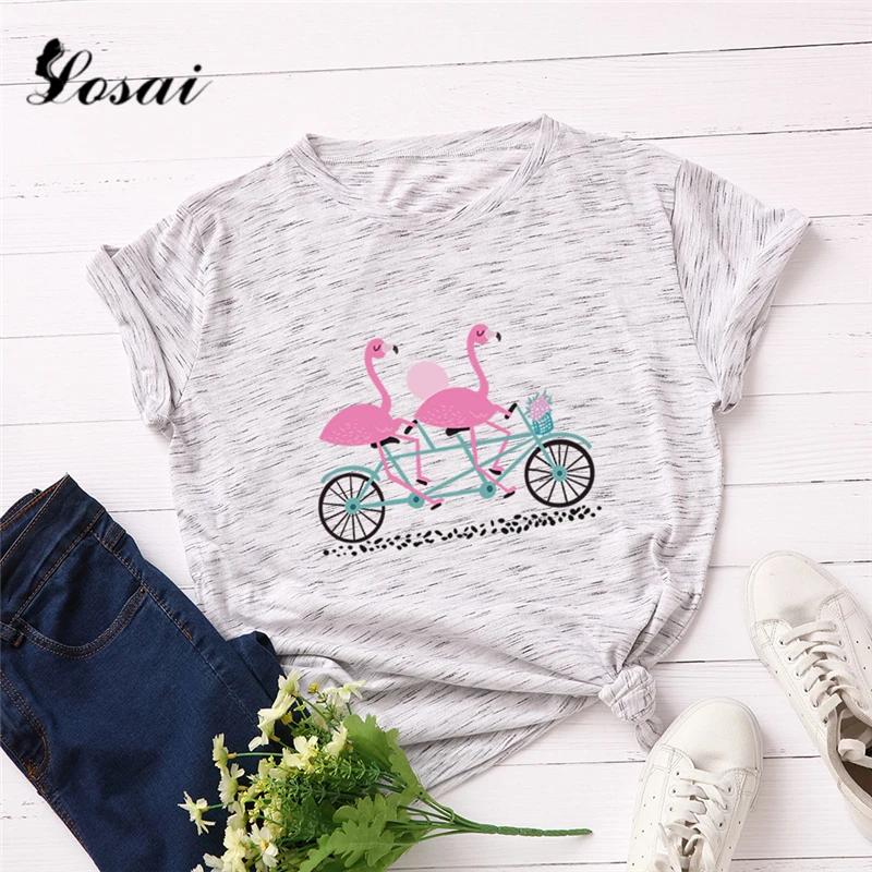 Plus Size 5XL Tropical Flamingo Printed T Shirt Women Cotton Soft Shirts Short Sleeve Summer T-Shirt Tops Pink TShirt Tees
Plus Size 5XL Tropical Flamingo Printed T Shirt Women Cotton Soft Shirts Short Sleeve Summer T-Shirt Tops Pink TShirt Tees