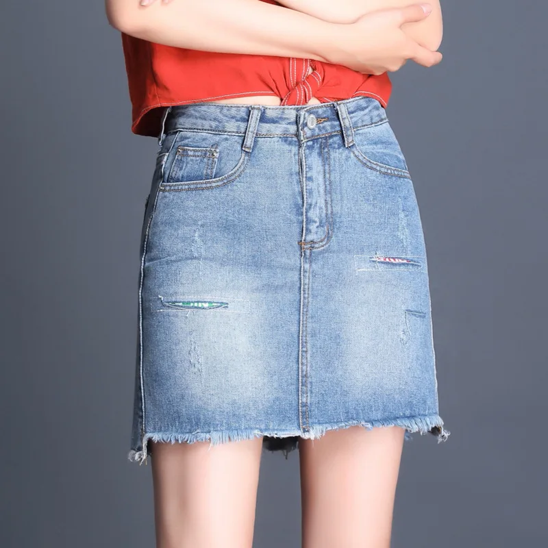 Womens Ripped Frayed Skirt High Waist Jean Denim Bodycon Short Skirt Summer Sweet Sundress Falda Moda RN314
Womens Ripped Frayed Skirt High Waist Jean Denim Bodycon Short Skirt Summer Sweet Sundress Falda Moda RN314