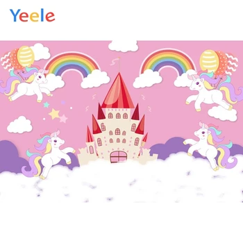 Yeele Cartoon Unicorn Castle Photography Backgrounds Baby Girl Birthday Party Custom Vinyl Photographic Backdrop Photo Studio
Yeele Cartoon Unicorn Castle Photography Backgrounds Baby Girl Birthday Party Custom Vinyl Photographic Backdrop Photo Studio