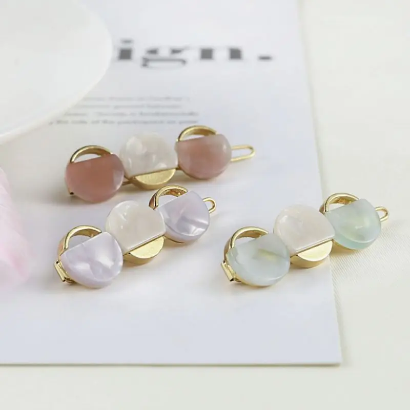 Minimalist Sweet Girls Acetate Geometric Bobby Pins Women Round Circle Heart Metal Alloy Hair Clip Ponytail Decorative Barrette
Minimalist Sweet Girls Acetate Geometric Bobby Pins Women Round Circle Heart Metal Alloy Hair Clip Ponytail Decorative Barrette