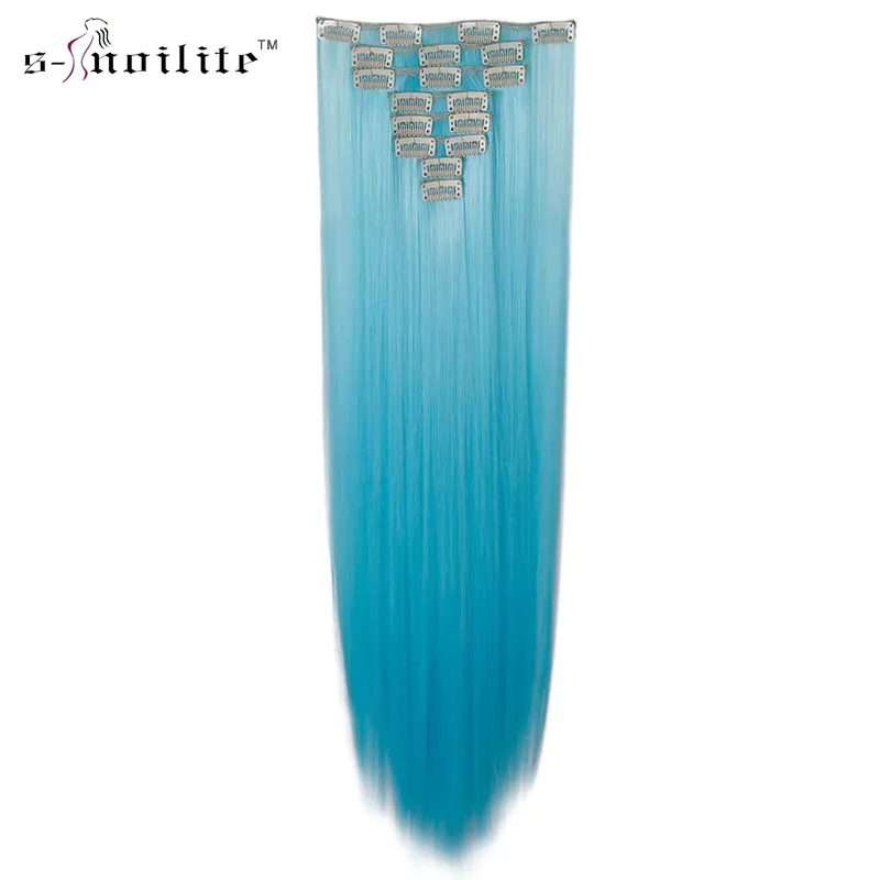 SNOILITE 26" Women Synthetic Long Straight 8PCS Clip in hair Extentions Full Head thick Cosaply Hairpiece Pure Colors
SNOILITE 26" Women Synthetic Long Straight 8PCS Clip in hair Extentions Full Head thick Cosaply Hairpiece Pure Colors