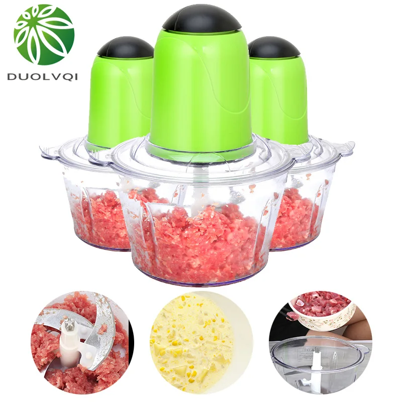 Multifunctional Practical Kitchen Chopper 2L Stainless Steel Electric Meat Grinder Push Switch Household Processor EU Plug
Multifunctional Practical Kitchen Chopper 2L Stainless Steel Electric Meat Grinder Push Switch Household Processor EU Plug
