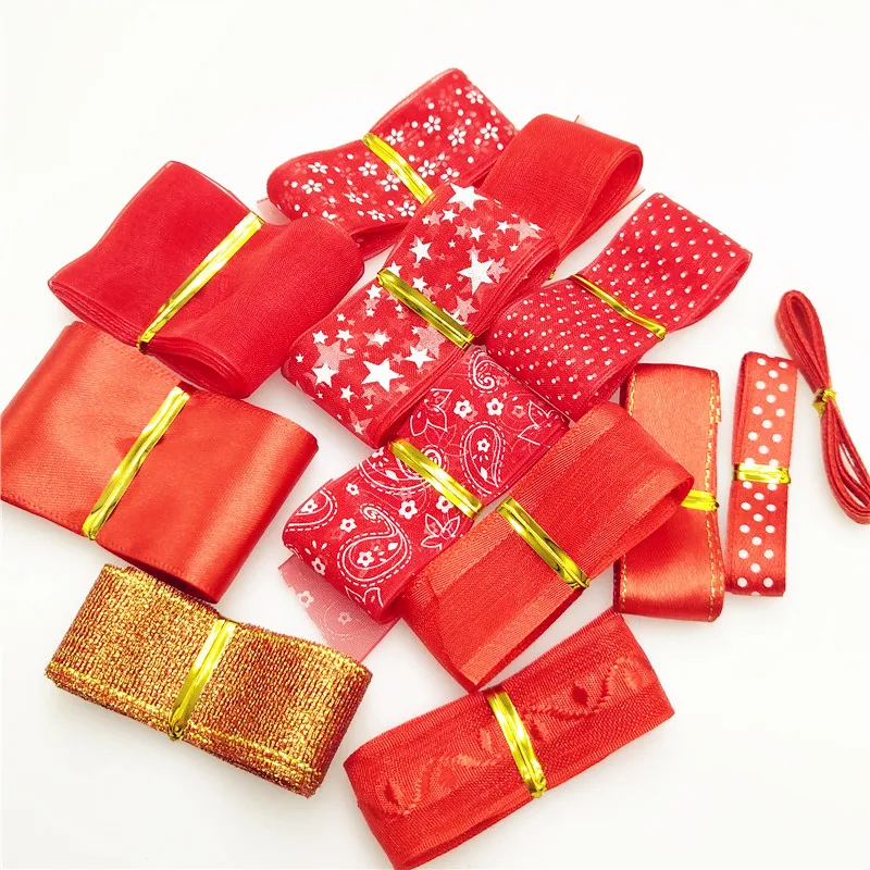 suoja 10Yards/package Lots Styles RED Mix 6-40MM Width Printed Organza Ribbons Wedding Christmas Decorations DIY Accessories
suoja 10Yards/package Lots Styles RED Mix 6-40MM Width Printed Organza Ribbons Wedding Christmas Decorations DIY Accessories