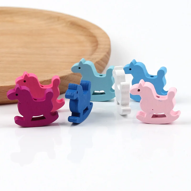 30PCS Multi-color Wooden Horse Shape Lovely Jewelry Making Spacers DIY Children's Puzzle Toy Key Chain Pacifier Clips
30PCS Multi-color Wooden Horse Shape Lovely Jewelry Making Spacers DIY Children's Puzzle Toy Key Chain Pacifier Clips