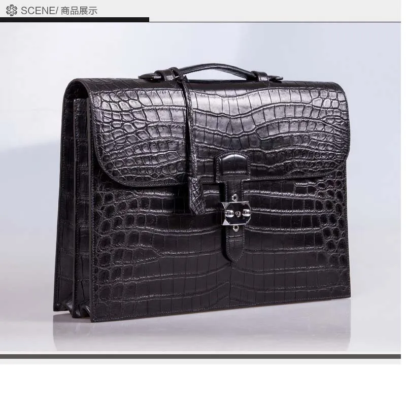 mengzhongmeng man handbag men's crocodile handbag American alligator leather casual business bag fashion briefcase computer bag
mengzhongmeng man handbag men's crocodile handbag American alligator leather casual business bag fashion briefcase computer bag