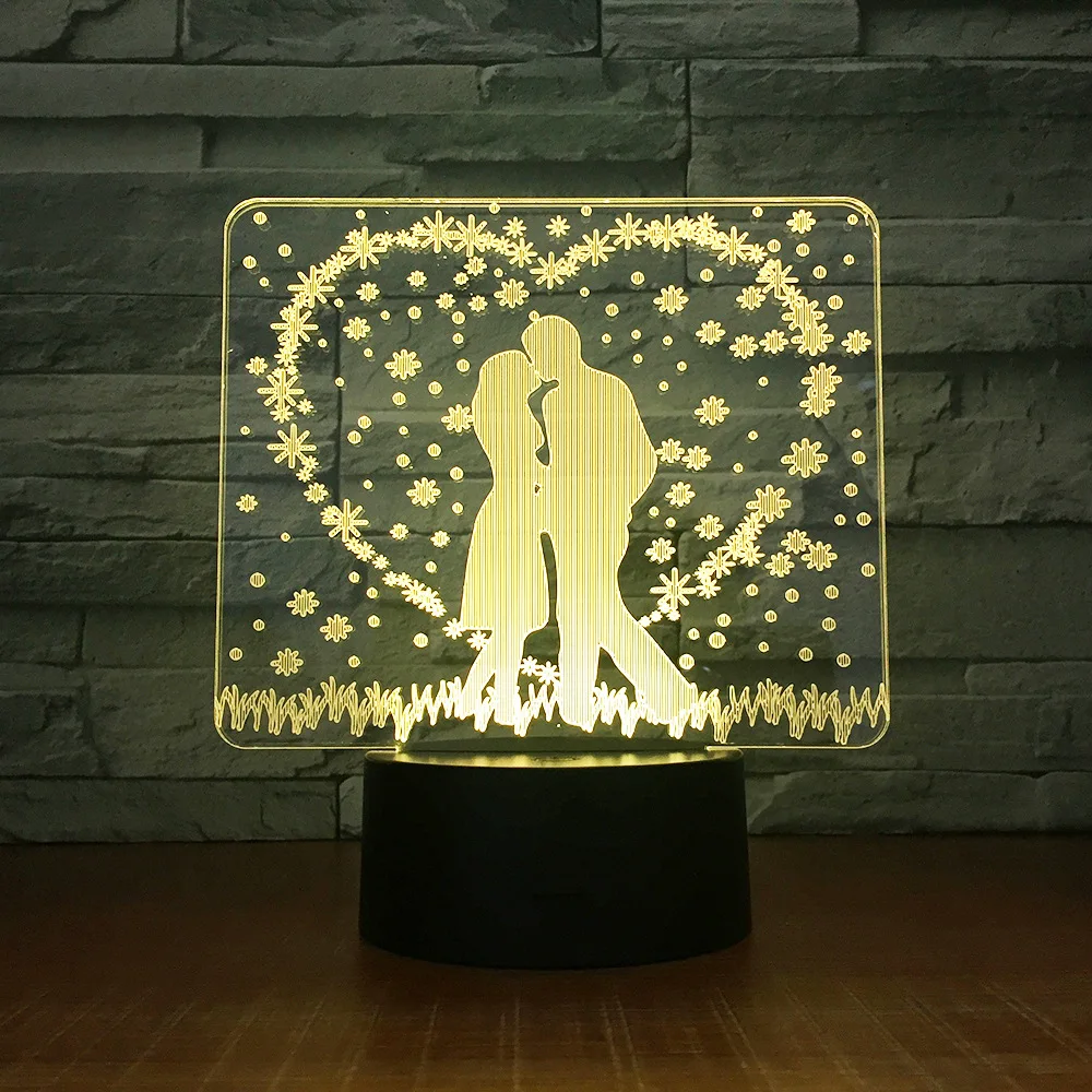 Customization Creative Night 3d Lamp Remote Control Usb Night Light Valentine's Day gift Usb Led 3d Stereo Lamp
Customization Creative Night 3d Lamp Remote Control Usb Night Light Valentine's Day gift Usb Led 3d Stereo Lamp