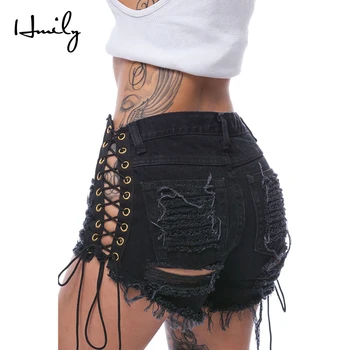 HMILY Women Denim Shorts New Hole Short Feminino Slim Sexy Bandage Jeans Shorts Female Ripped Short Pants
HMILY Women Denim Shorts New Hole Short Feminino Slim Sexy Bandage Jeans Shorts Female Ripped Short Pants