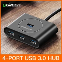 Ugreen USB HUB 3.0 External 4 Port USB Splitter with Micro USB Power Port for iMac Computer Laptop Accessories HUB USB 3.0 image