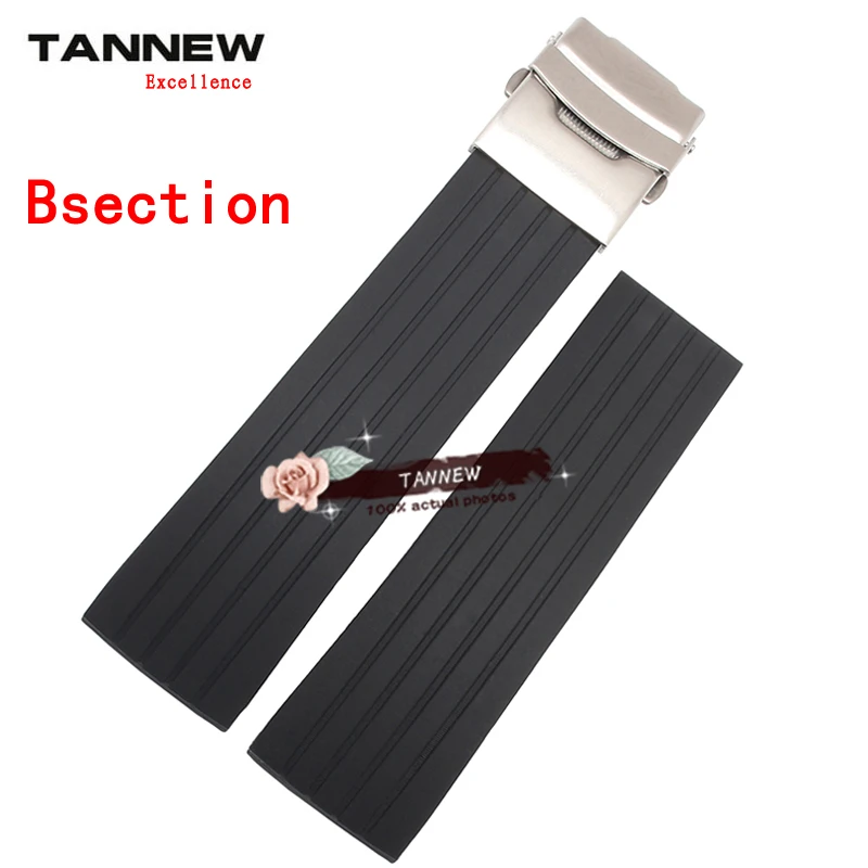 The new strap 20MM 22MM waterproof striped black silicone rubber strap with folding buckle strap outdoor strap
The new strap 20MM 22MM waterproof striped black silicone rubber strap with folding buckle strap outdoor strap
