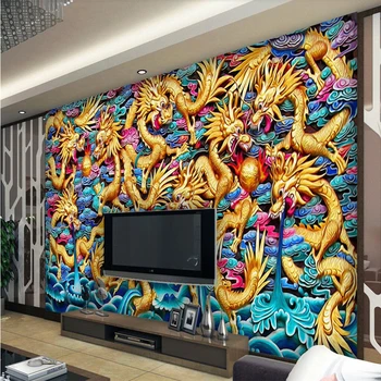 beibehang Modern Nine Dragon Wall Background Wallpaper Mural Custom Wallpaper Living Room Bedroom Sofa Background Wall
beibehang Modern Nine Dragon Wall Background Wallpaper Mural Custom Wallpaper Living Room Bedroom Sofa Background Wall