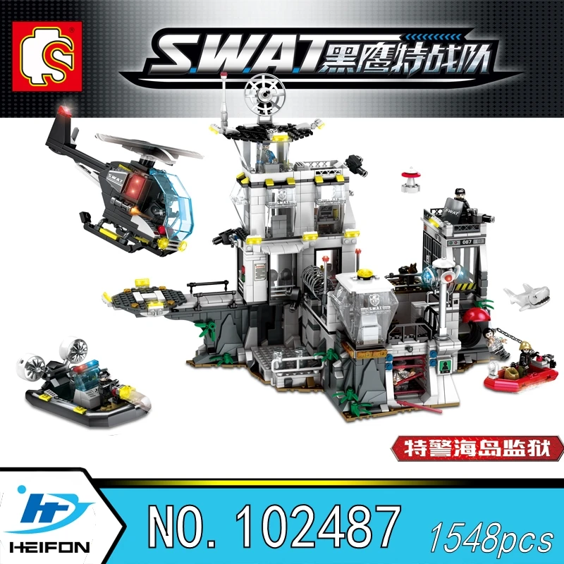 Prison Island Black Hawk SWAT ilitary Building Blocks Bricks Compatible Model toys Sembo 102487
Prison Island Black Hawk SWAT ilitary Building Blocks Bricks Compatible Model toys Sembo 102487