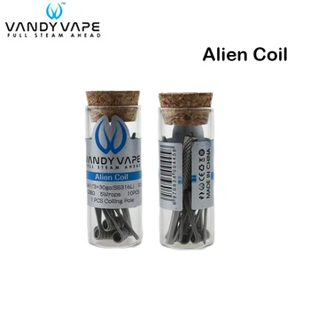 10pcs/lot Original Vandy Vape Alien Coil 0.28ohm 26ga(A1)x3+30ga(SS316L) For E Cigarette RTA RBA RDA Tank DIY
10pcs/lot Original Vandy Vape Alien Coil 0.28ohm 26ga(A1)x3+30ga(SS316L) For E Cigarette RTA RBA RDA Tank DIY