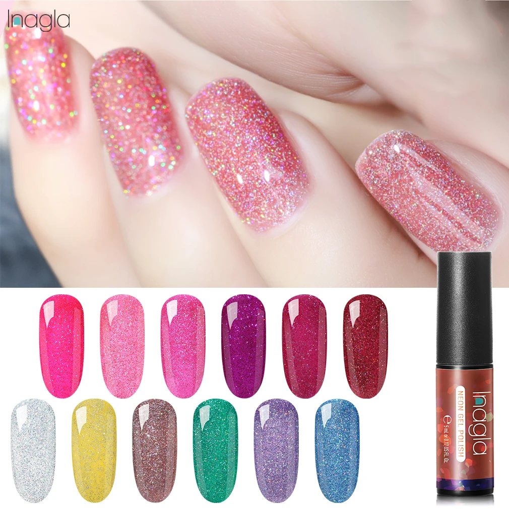 Inagla 5ml Neon Gel Nail Polish Gel Varnishes 12 Colors Nail Art Base Top Coat Needed Soak Off UV Gel Vernis Semi Permanent
Inagla 5ml Neon Gel Nail Polish Gel Varnishes 12 Colors Nail Art Base Top Coat Needed Soak Off UV Gel Vernis Semi Permanent