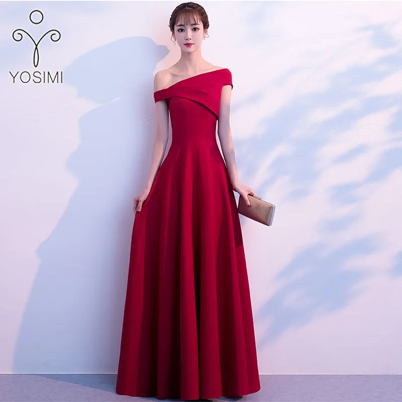 YOSIMI 2019 Evening Party Dress Women Summer Sleeveless Slash-neck Off The Shoulder Black A-line Maxi Elegant Long Slim Dresses
YOSIMI 2019 Evening Party Dress Women Summer Sleeveless Slash-neck Off The Shoulder Black A-line Maxi Elegant Long Slim Dresses