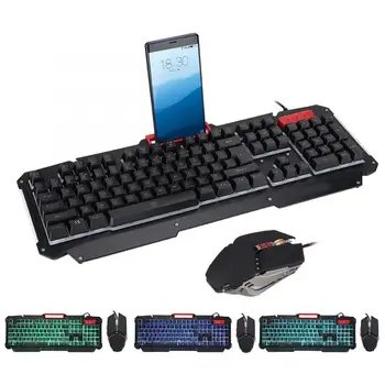 Portable ABS Material V200 Game Tri-color Backlit Keyboard and Mouse Set Black gaming keyboard
Portable ABS Material V200 Game Tri-color Backlit Keyboard and Mouse Set Black gaming keyboard