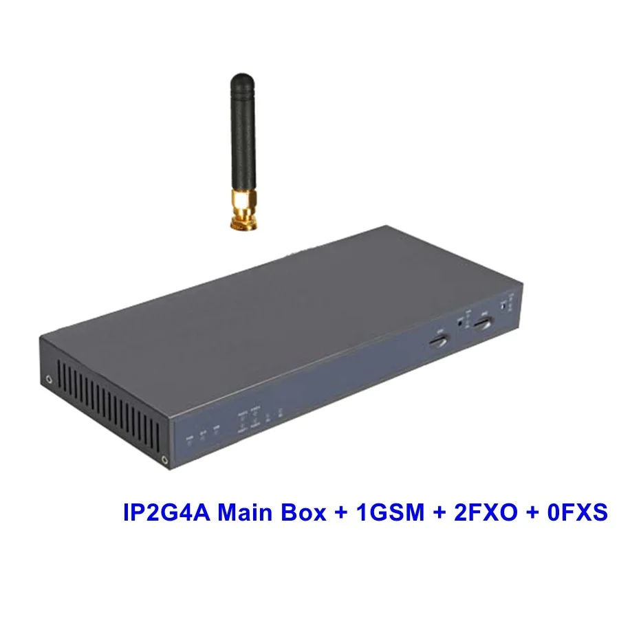 1G2O IP2G4A Звездочка Аналоговый GSM IP АТС SIP IAX2 Сервера с Модулями для 1GSM 2 FXO
