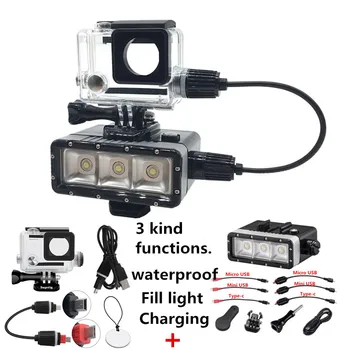 Suptig 130ft Diving set For Gopro Accessories Waterproof Housing Case+Waterproof LED Light for Gopro Hero3+ 3 4 Diving Chargeing
Suptig 130ft Diving set For Gopro Accessories Waterproof Housing Case+Waterproof LED Light for Gopro Hero3+ 3 4 Diving Chargeing