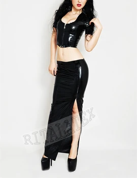 Long Latex Skirt with Tops Low waisted Black Long Sexy skirt Rubber Latex Shirt Sexy Outfit
Long Latex Skirt with Tops Low waisted Black Long Sexy skirt Rubber Latex Shirt Sexy Outfit