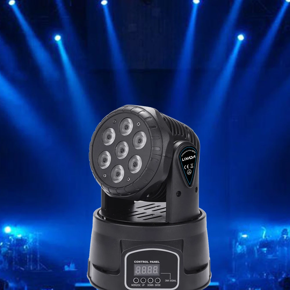 DMX512 Stage Light 7LED 105W RGBW 9/14 Channel Mini Rotating Head Moving Stage Light Effect Lamp for Indoor Disco KTV Club Party
DMX512 Stage Light 7LED 105W RGBW 9/14 Channel Mini Rotating Head Moving Stage Light Effect Lamp for Indoor Disco KTV Club Party