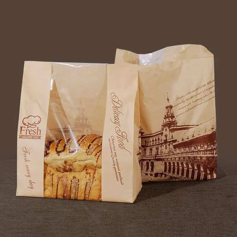20 pcs kraft paper bag with window Baking Packaging Donut Leisure Food bread bags Toast Bag Printed Package for Bakery
20 pcs kraft paper bag with window Baking Packaging Donut Leisure Food bread bags Toast Bag Printed Package for Bakery