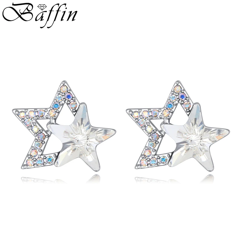 BAFFIN Double Stars Shaped Luminous Stud Earrings Crystals From Swarovski Piercing Jewelry Women Party Daily Accessories Gifts
BAFFIN Double Stars Shaped Luminous Stud Earrings Crystals From Swarovski Piercing Jewelry Women Party Daily Accessories Gifts