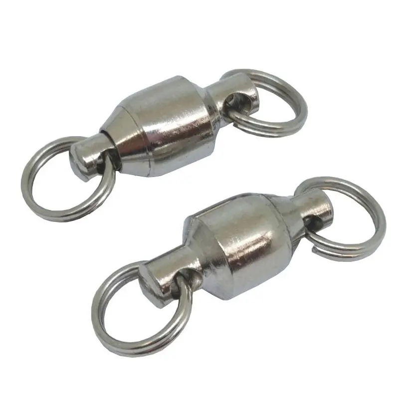 50 pieces/lot Ball Bearing Swivels Fishing with Split Ring Fishing Swivels Connector Fishing Accessories Pesca
50 pieces/lot Ball Bearing Swivels Fishing with Split Ring Fishing Swivels Connector Fishing Accessories Pesca