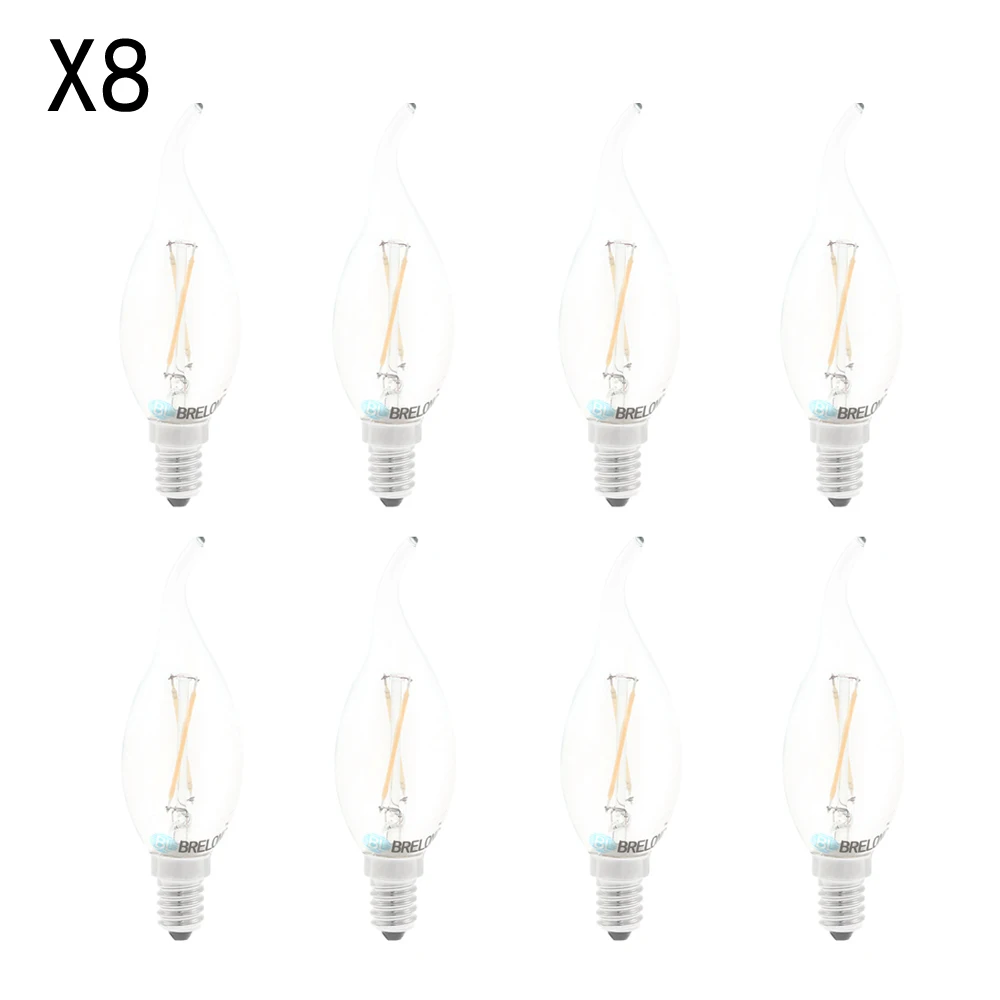 BRELONG 8PCS E14 LED Candle Bulb Light 2W AC220V LED Filament Lamp Bulb Retro Edison Lamp Incandescent Bulb 
BRELONG 8PCS E14 LED Candle Bulb Light 2W AC220V LED Filament Lamp Bulb Retro Edison Lamp Incandescent Bulb