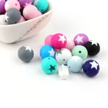 TYRY.HU 10pcs Round Star Silicone Beads Baby Teether Chewing Silicone Beads BPA Free Teether Toys Food Grade Baby Care 15mm
TYRY.HU 10pcs Round Star Silicone Beads Baby Teether Chewing Silicone Beads BPA Free Teether Toys Food Grade Baby Care 15mm