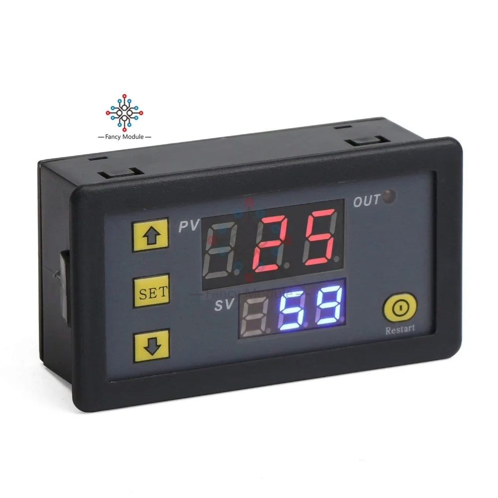 DC 12V AC110 -220V Digital Cycle Timer Delay Relay Board Module with Dual Time Red/Blue LED Display Timing Relay Switch for Car
DC 12V AC110 -220V Digital Cycle Timer Delay Relay Board Module with Dual Time Red/Blue LED Display Timing Relay Switch for Car