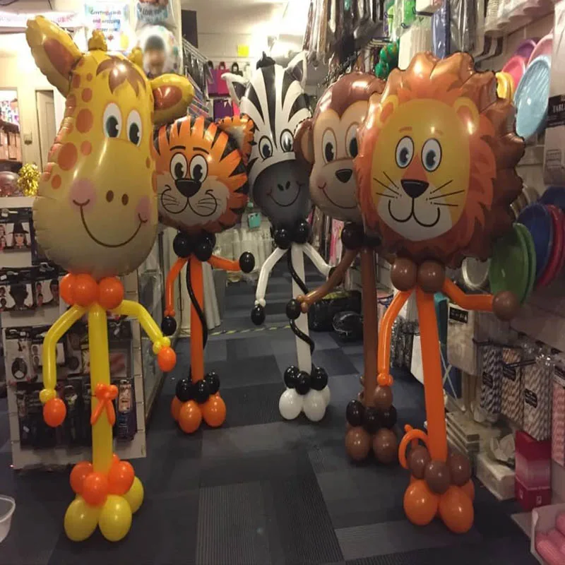 25inch Giant Tiger Lions Zebra Cows Monkey Deer Animal Head Foil Helium Balloon for Birthday Party Decorations Kids Toy Ball 8XN
25inch Giant Tiger Lions Zebra Cows Monkey Deer Animal Head Foil Helium Balloon for Birthday Party Decorations Kids Toy Ball 8XN