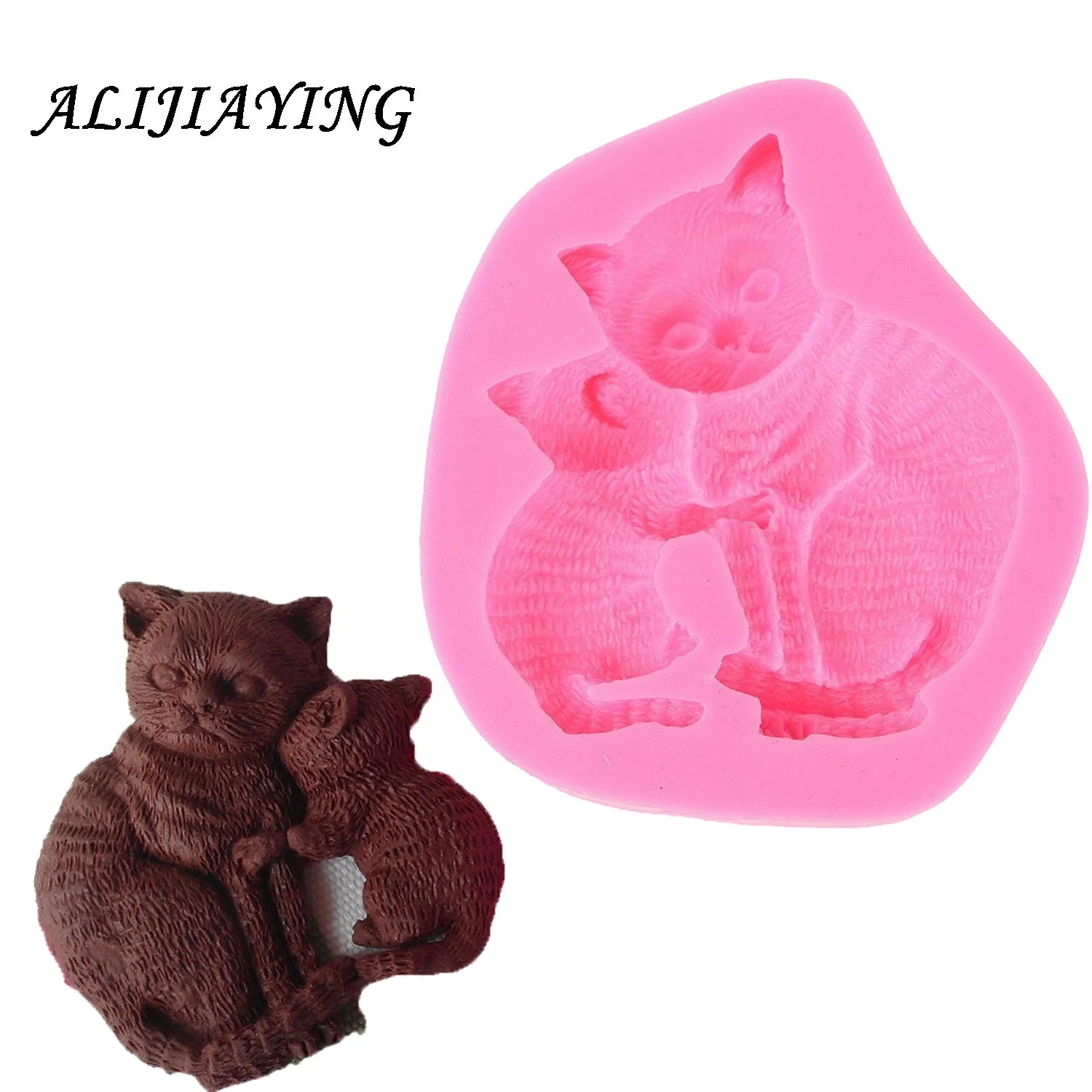 1Pcs Animal Cat Mother & baby Silicone Fondant Soap 3D Cake Mold Cupcake Jelly Candy Chocolate Decoration Baking Tools D0431
1Pcs Animal Cat Mother & baby Silicone Fondant Soap 3D Cake Mold Cupcake Jelly Candy Chocolate Decoration Baking Tools D0431