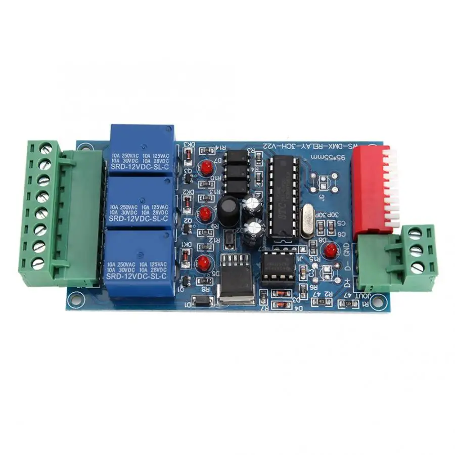 WS-DMX-RELAY-3CH-BAN Decoder Controller 3 Channels LED DMX Decoder Controller DC12V 10A 3CH Relay Board for Led Strip
WS-DMX-RELAY-3CH-BAN Decoder Controller 3 Channels LED DMX Decoder Controller DC12V 10A 3CH Relay Board for Led Strip