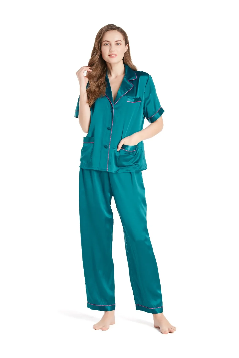 LILYSILK Silk pyjamas Set With Short Sleeves 22 Momme Fashionable Clearance Sale Free Shipping
LILYSILK Silk pyjamas Set With Short Sleeves 22 Momme Fashionable Clearance Sale Free Shipping