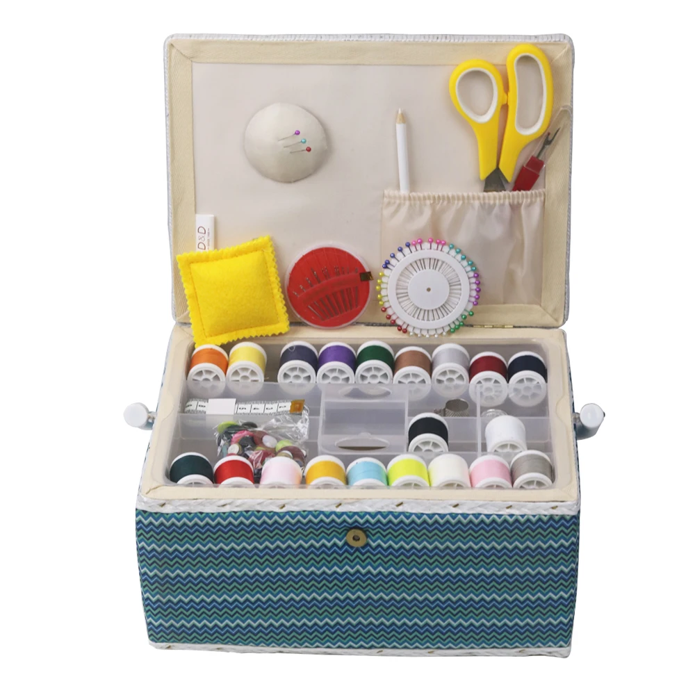 DIY Sewing Basket with Sewing Kit Accessories Fabric Covered Crafts Home Storage Box Best Gift for Mother 30.5*23*15.5cm
DIY Sewing Basket with Sewing Kit Accessories Fabric Covered Crafts Home Storage Box Best Gift for Mother 30.5*23*15.5cm
