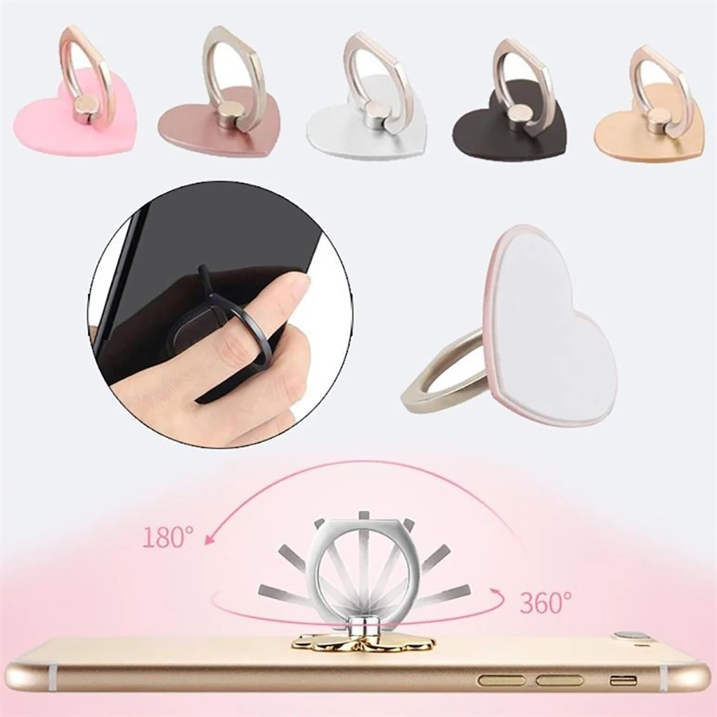 Heart Phone Ring Holder Spinner Ring Stand 360 Degree Rotation Reusable Phone Grip Kickstand Grip Mount
Heart Phone Ring Holder Spinner Ring Stand 360 Degree Rotation Reusable Phone Grip Kickstand Grip Mount