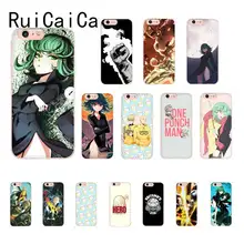 RuiCaiCa ANIME un golpe hombre chica TPU negro cubierta de la caja del teléfono Shell para iPhone 8 7 6 6S Plus X XSMAX 5 5S SE XR 11 11pro 11promax(China)