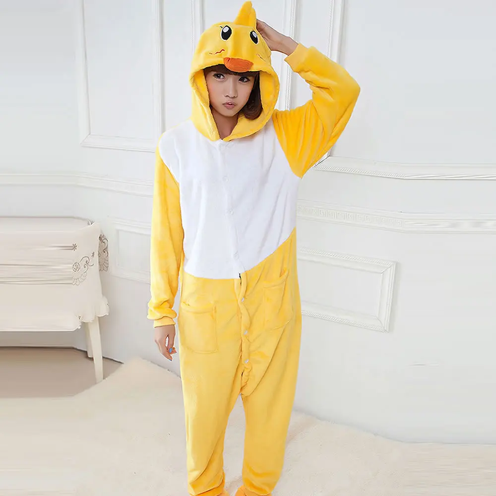 Adult Kigurumi Onesie Anime Women Costume Yellow Duck Halloween Cosplay Cartoon Animal Sleepwear Winter Warm Hooded Pajama
Adult Kigurumi Onesie Anime Women Costume Yellow Duck Halloween Cosplay Cartoon Animal Sleepwear Winter Warm Hooded Pajama