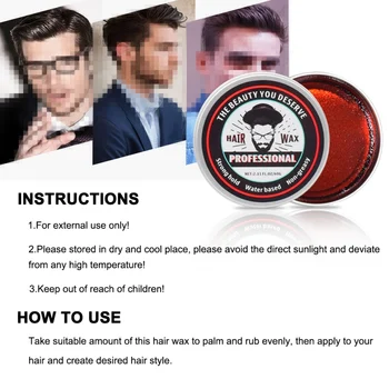 Professional Fashion Hair Mud Natural Men Stereotypes Hair Wax Strong Long Lasting Hair Wax Pomade
Professional Fashion Hair Mud Natural Men Stereotypes Hair Wax Strong Long Lasting Hair Wax Pomade