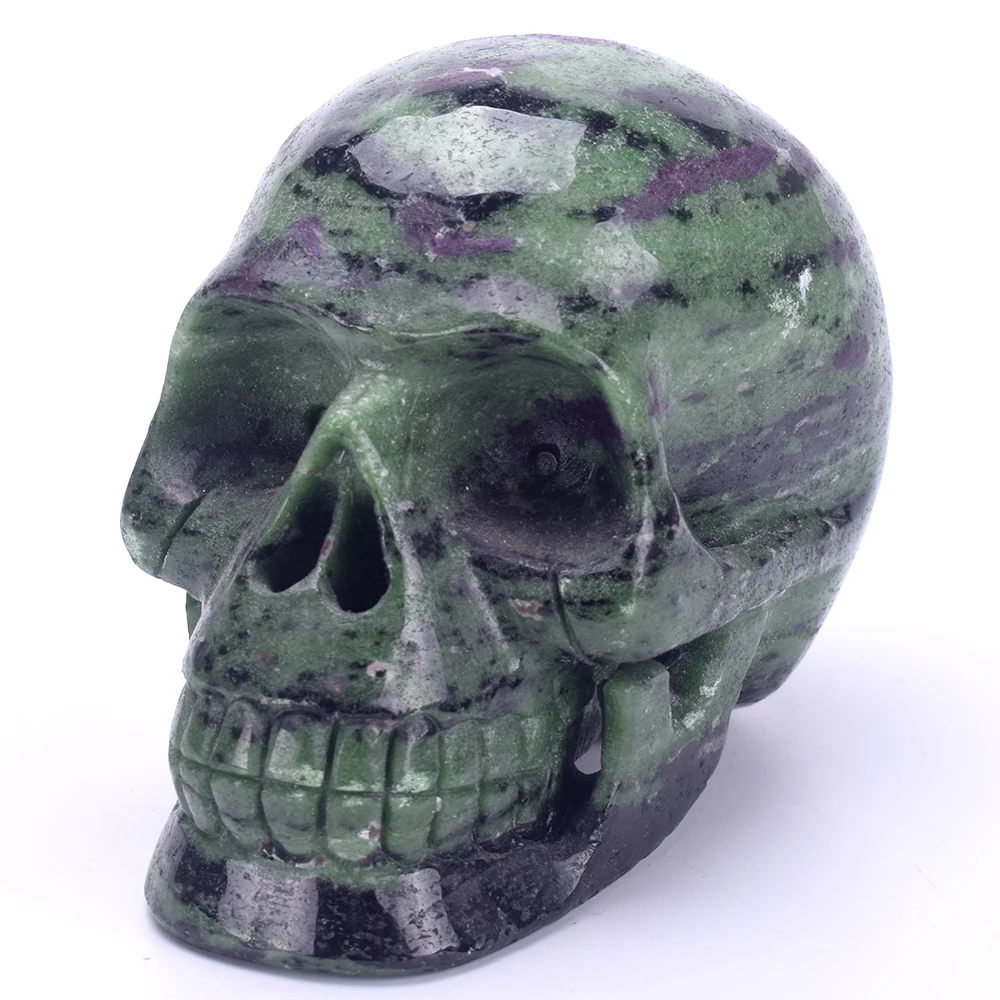 5'' Quartz Crystal Skull Carving Statue Natural RUBY ZOISITE Carved Realistic Healing Skull Sculpture Home Decor Art Collection
5'' Quartz Crystal Skull Carving Statue Natural RUBY ZOISITE Carved Realistic Healing Skull Sculpture Home Decor Art Collection