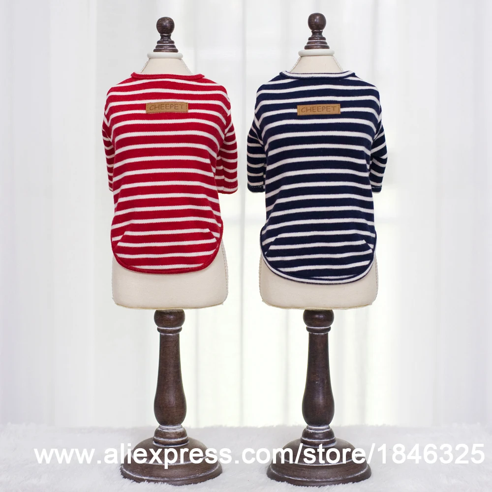 New 2016 Fashion Cute Small Pet Dog Cat Clothes T Shirt Lapel Stripe Cotton Puppy Pet Clothing for dogs Apparel 6 COLOR 5 size
New 2016 Fashion Cute Small Pet Dog Cat Clothes T Shirt Lapel Stripe Cotton Puppy Pet Clothing for dogs Apparel 6 COLOR 5 size