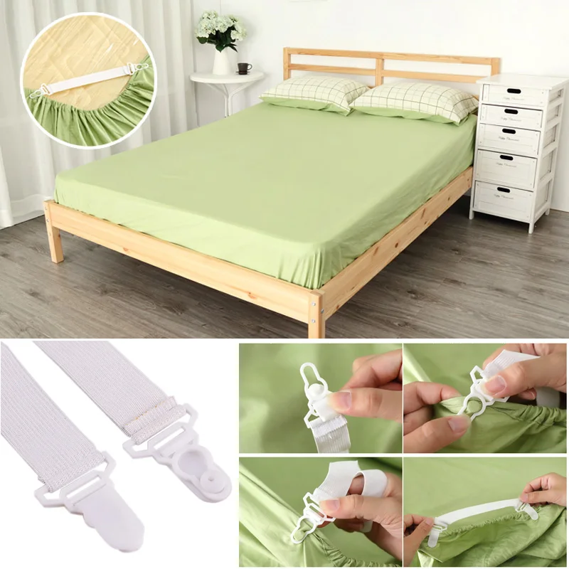 4 Pcs/Set Creative Multipurpose Convenient Bed Sheet Mattress Cover Blankets Grippers Clip Holder Fasteners Elastic Clip Set
4 Pcs/Set Creative Multipurpose Convenient Bed Sheet Mattress Cover Blankets Grippers Clip Holder Fasteners Elastic Clip Set