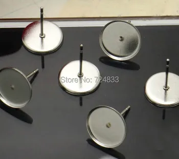 Blank Stainless Steel Stud Earrings Bases with 10mm 12mm Inner Round Bezel tray Cabochon stud Earrings post Settings Findings
Blank Stainless Steel Stud Earrings Bases with 10mm 12mm Inner Round Bezel tray Cabochon stud Earrings post Settings Findings
