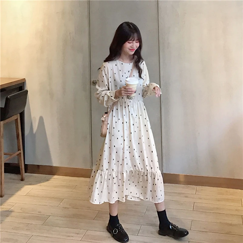 Cotton Linen Polka Dot Dresses Vintage Women Casual Loose Long Summer Sun Dress Elegant Clothes Ladies Sundress
Cotton Linen Polka Dot Dresses Vintage Women Casual Loose Long Summer Sun Dress Elegant Clothes Ladies Sundress