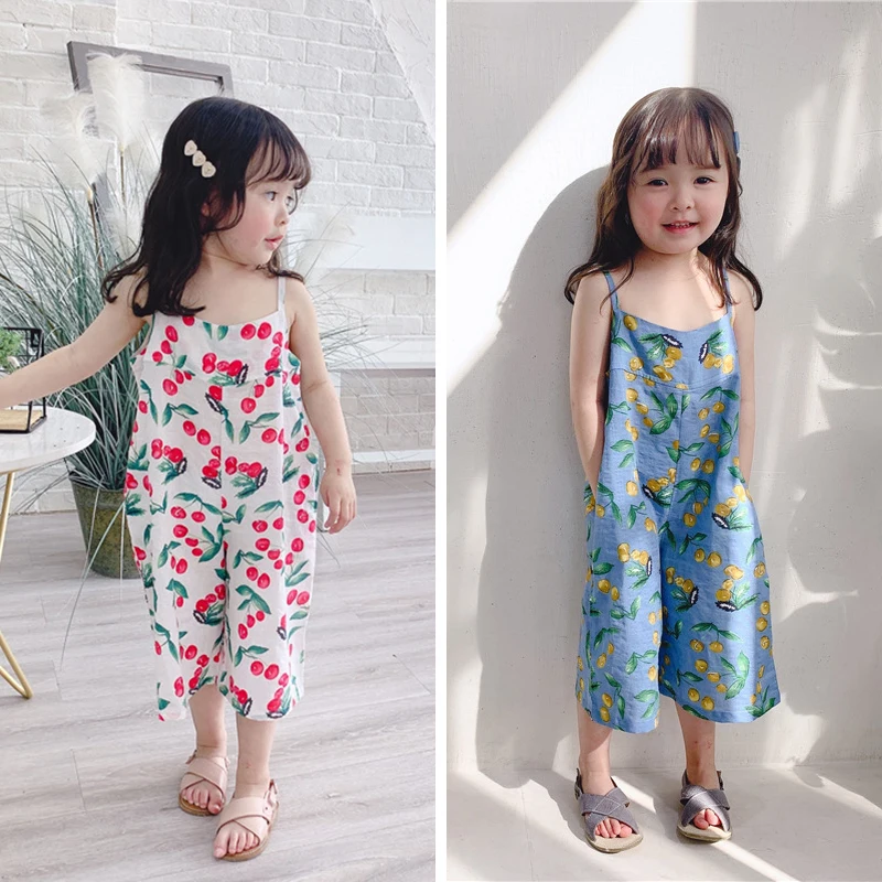 KISBINI Summer Baby Girl Kid Clothes Overalls Sweet Cherry Print Sleeveless For Newborn Toddler Baby Girls Overalls For Children
KISBINI Summer Baby Girl Kid Clothes Overalls Sweet Cherry Print Sleeveless For Newborn Toddler Baby Girls Overalls For Children